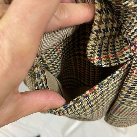 Vintage David Brooks 100% Wool Houndstooth‎ Blazer Size 8 - Picture 10 of 16